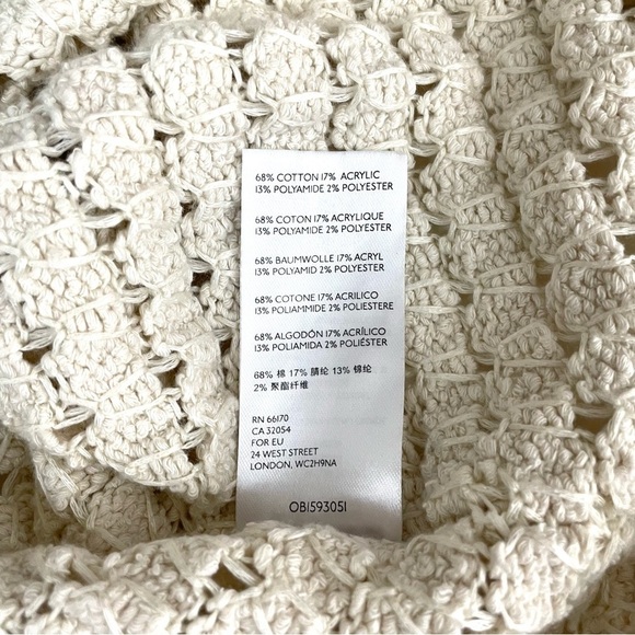 Free People FP Beach Coxy Knit Lightweight Sweater Ivory Medium - Picture 13 of 14
